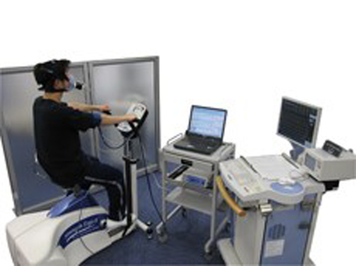 心肺運動負荷試験実施状態