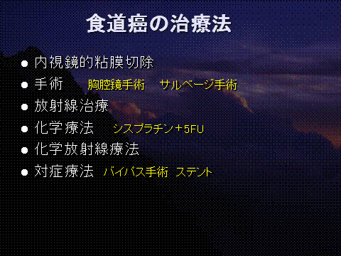 食道がんの治療法